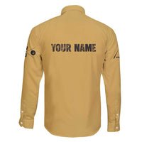 Custom Retro Bowling Family Matching Off Shoulder Short Dress and Hawaiian Shirt with Diamond Stripe Pattern North Bowl Logo - Wonder Print Shop