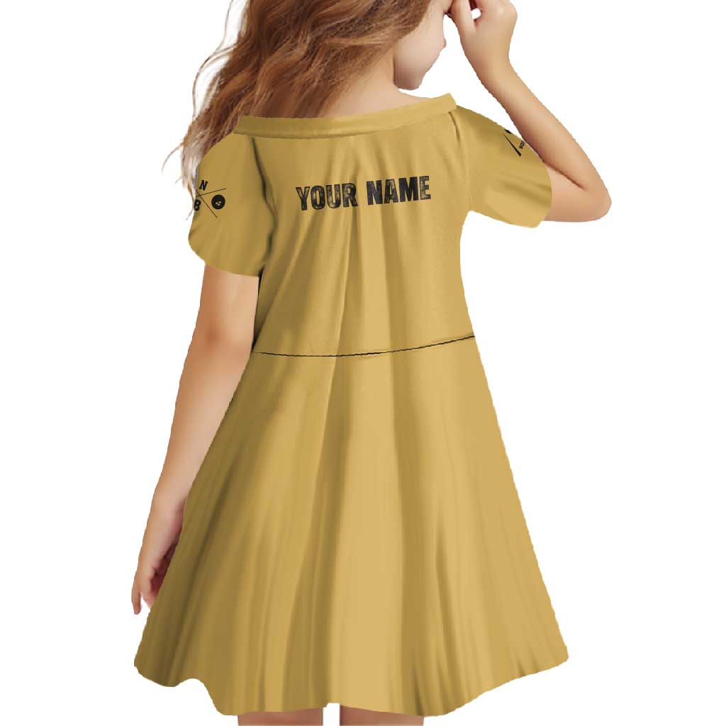 Custom Retro Bowling Family Matching Short Sleeve Bodycon Dress and Hawaiian Shirt with Diamond Stripe Pattern North Bowl Logo - Wonder Print Shop