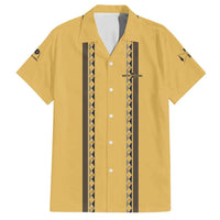 Custom Retro Bowling Family Matching Summer Maxi Dress and Hawaiian Shirt with Diamond Stripe Pattern North Bowl Logo - Wonder Print Shop