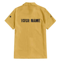 Custom Retro Bowling Hawaiian Shirt with Diamond Stripe Pattern North Bowl Logo - Wonder Print Shop