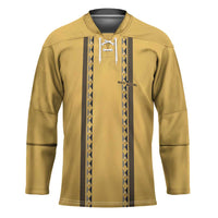 Custom Retro Bowling Hockey Jersey with Diamond Stripe Pattern North Bowl Logo - Wonder Print Shop