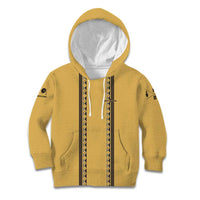 Custom Retro Bowling Kid Hoodie with Diamond Stripe Pattern North Bowl Logo - Wonder Print Shop