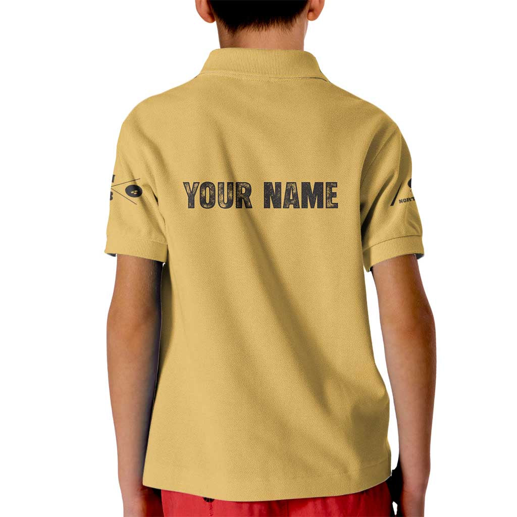 Custom Retro Bowling Kid Polo Shirt with Diamond Stripe Pattern North Bowl Logo - Wonder Print Shop