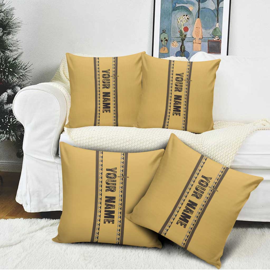 Custom Retro Bowling Pillow Cover with Diamond Stripe Pattern North Bowl Logo - Wonder Print Shop