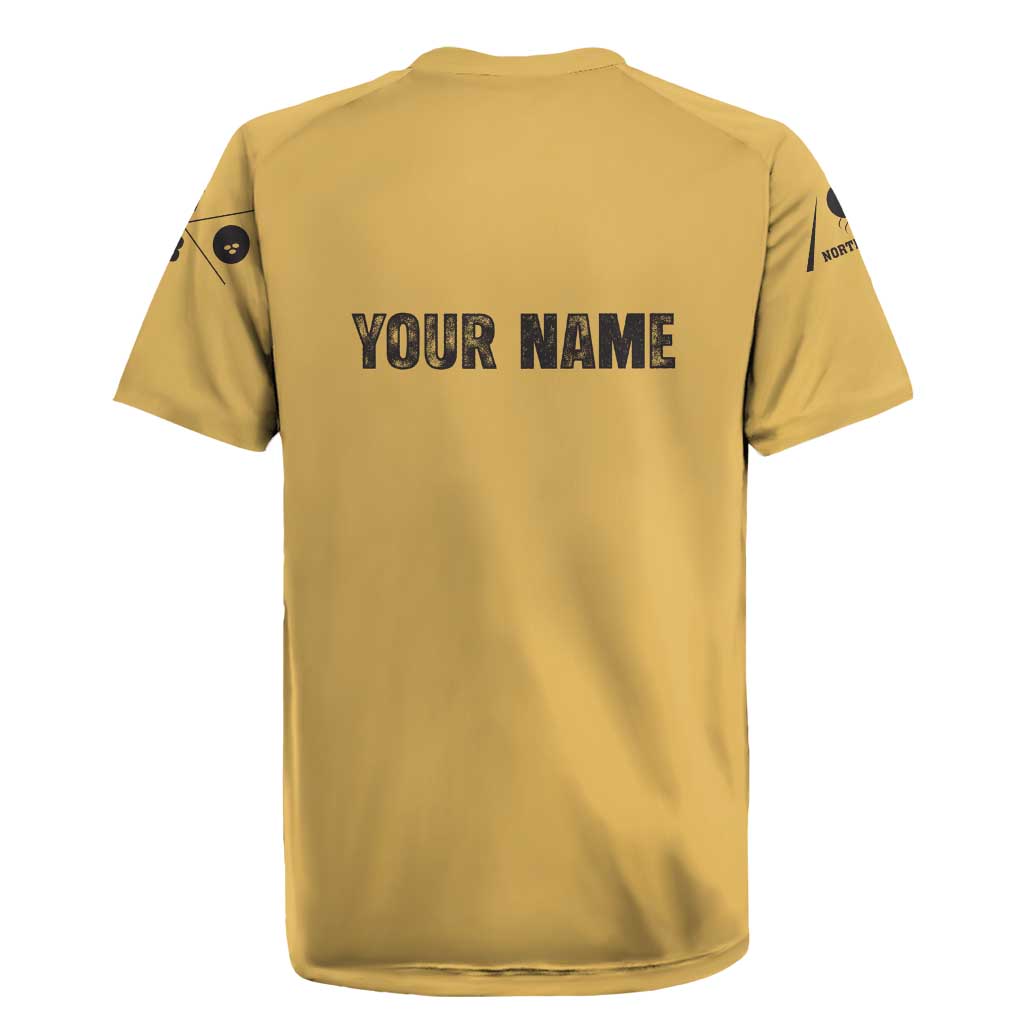 Custom Retro Bowling Rugby Jersey with Diamond Stripe Pattern North Bowl Logo - Wonder Print Shop