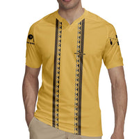 Custom Retro Bowling Rugby Jersey with Diamond Stripe Pattern North Bowl Logo - Wonder Print Shop