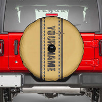 Custom Retro Bowling Spare Tire Cover with Diamond Stripe Pattern North Bowl Logo - Wonder Print Shop