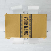 Custom Retro Bowling Tablecloth with Diamond Stripe Pattern North Bowl Logo - Wonder Print Shop