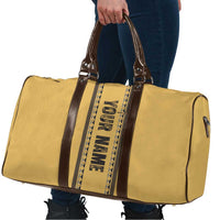 Custom Retro Bowling Travel Bag with Diamond Stripe Pattern North Bowl Logo - Wonder Print Shop