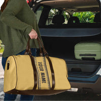 Custom Retro Bowling Travel Bag with Diamond Stripe Pattern North Bowl Logo - Wonder Print Shop