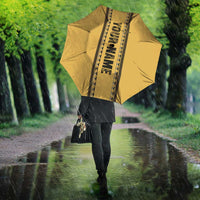 Custom Retro Bowling Umbrella with Diamond Stripe Pattern North Bowl Logo - Wonder Print Shop