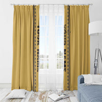 Custom Retro Bowling Window Curtain with Diamond Stripe Pattern North Bowl Logo - Wonder Print Shop