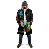 Custom Bowling Quarter Rainbow fFame Bowling Ball Cloak with Colorful Flaming Strike Design Rainbow Ball - Wonder Print Shop