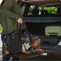 Custom Bowling Quarter Rainbow fFame Bowling Ball Travel Bag with Colorful Flaming Strike Design Rainbow Ball - Wonder Print Shop