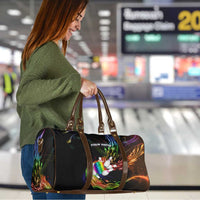 Custom Bowling Quarter Rainbow fFame Bowling Ball Travel Bag with Colorful Flaming Strike Design Rainbow Ball - Wonder Print Shop