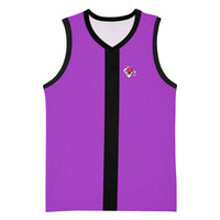 Personalized Purple Black Retro Bowling Basketball Jersey with Cartoon Strike - Wonder Print Shop