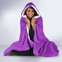 Personalized Purple Black Retro Bowling Hooded Blanket with Cartoon Strike - Wonder Print Shop