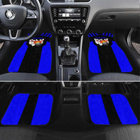 Custom Blue and Black Bowling Car Mats with Exploding Strike Design Pin Graphics - Wonder Print Shop