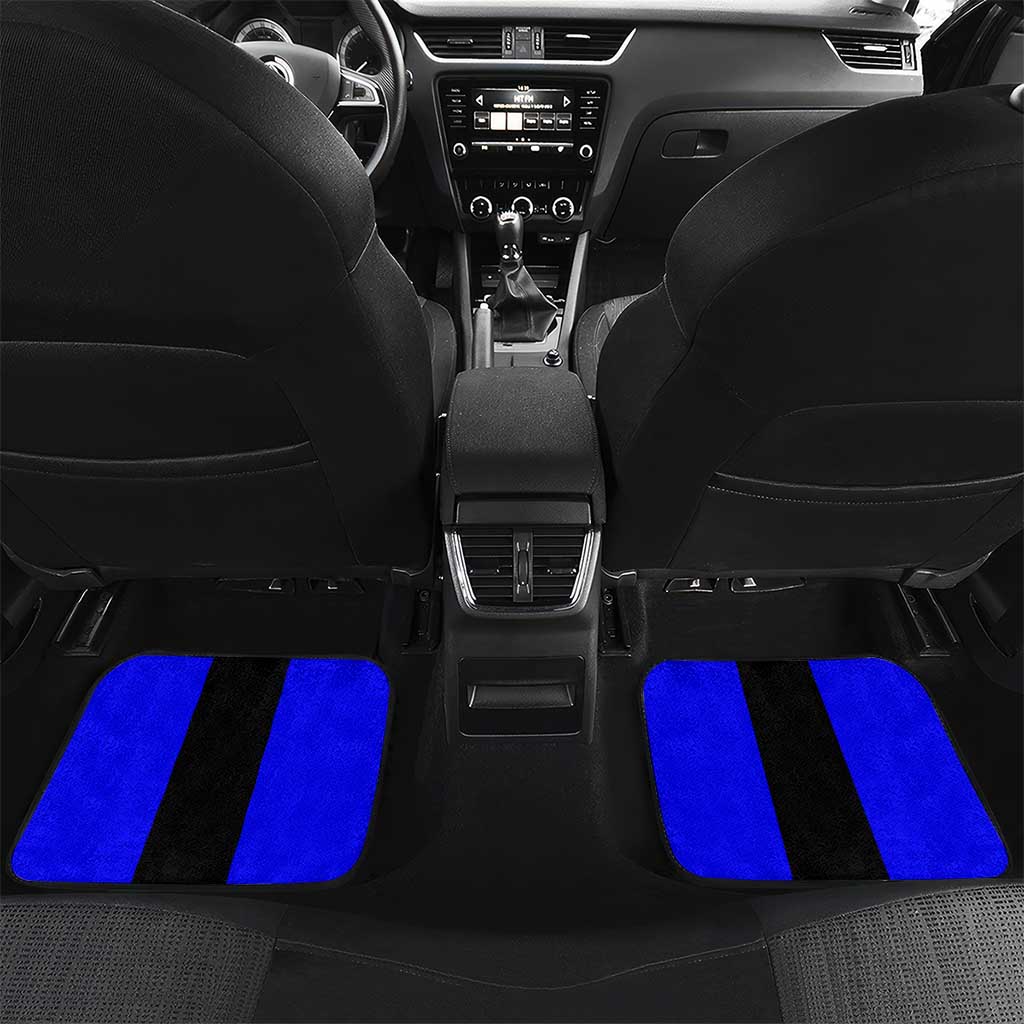 Custom Blue and Black Bowling Car Mats with Exploding Strike Design Pin Graphics - Wonder Print Shop