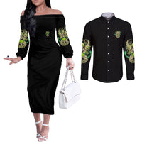 karma-fairy-skull-couples-matching-off-the-shoulder-long-sleeve-dress-and-long-sleeve-button-shirt