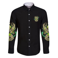 Karma Fairy Skull Family Matching Long Sleeve Bodycon Dress and Hawaiian Shirt - Wonder Print Shop