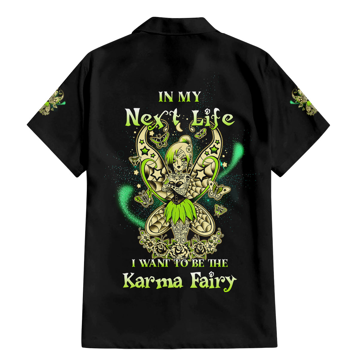 Karma Fairy Skull Family Matching Mermaid Dress and Hawaiian Shirt - Wonder Print Shop