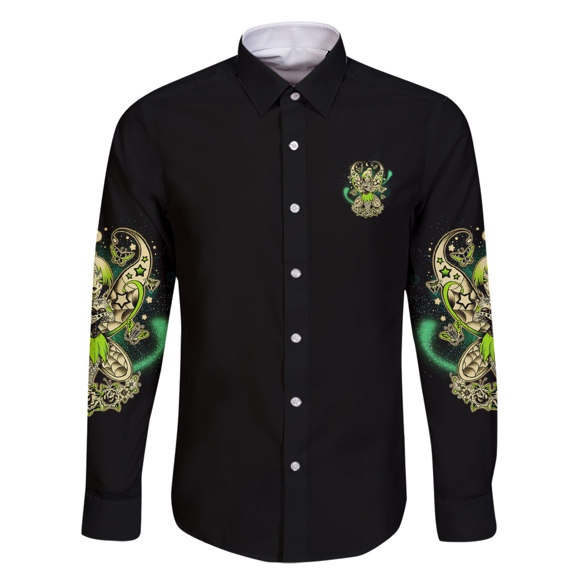 Karma Fairy Skull Family Matching Puletasi Dress and Hawaiian Shirt - Wonder Print Shop