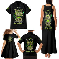 Karma Fairy Skull Family Matching Tank Maxi Dress and Hawaiian Shirt - Wonder Print Shop