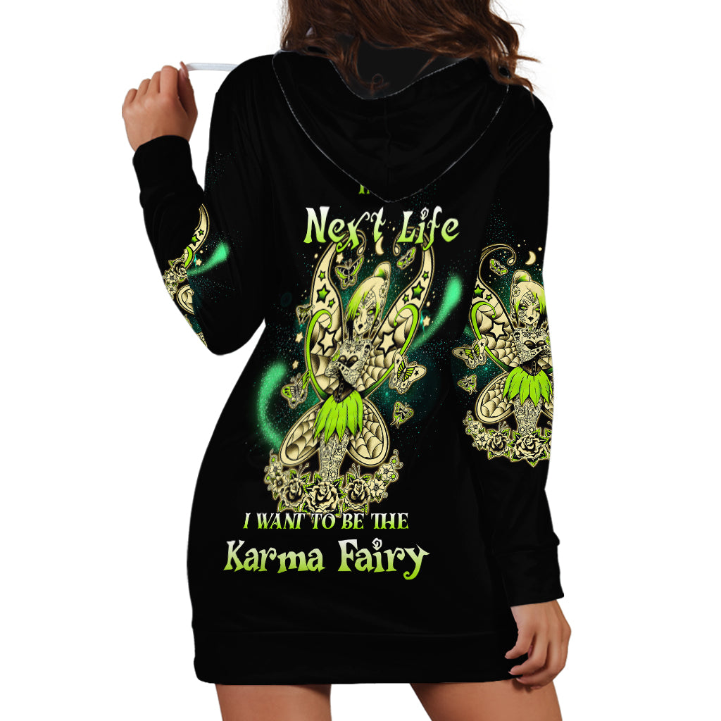Karma Fairy Skull Hoodie Dress - Wonder Print Shop