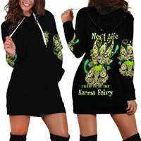 Karma Fairy Skull Hoodie Dress - Wonder Print Shop
