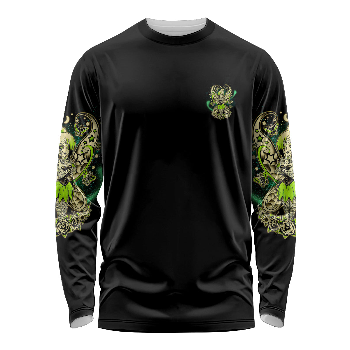 Karma Fairy Skull Long Sleeve Shirt - Wonder Print Shop