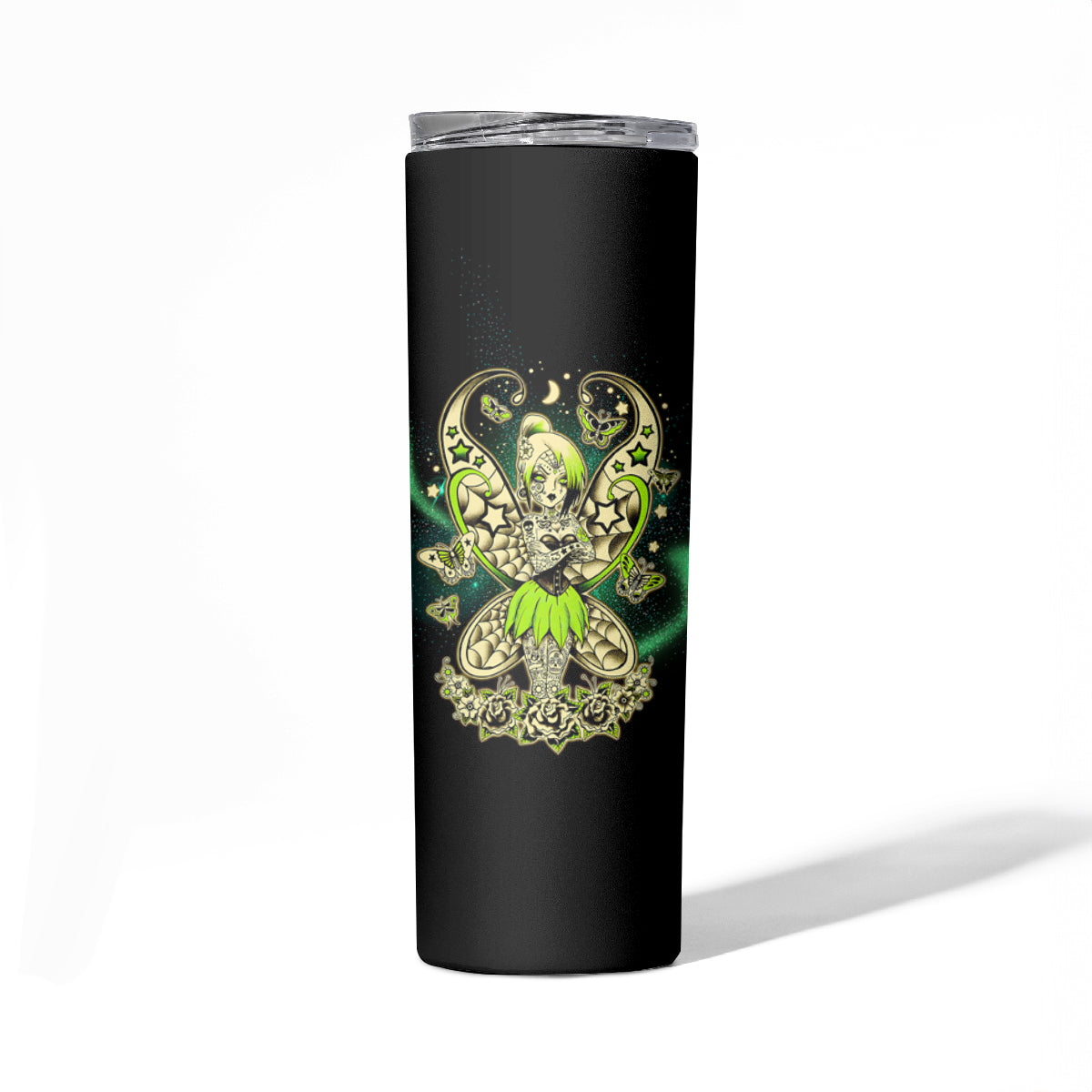 Karma Fairy Skull Skinny Tumbler - Wonder Print Shop