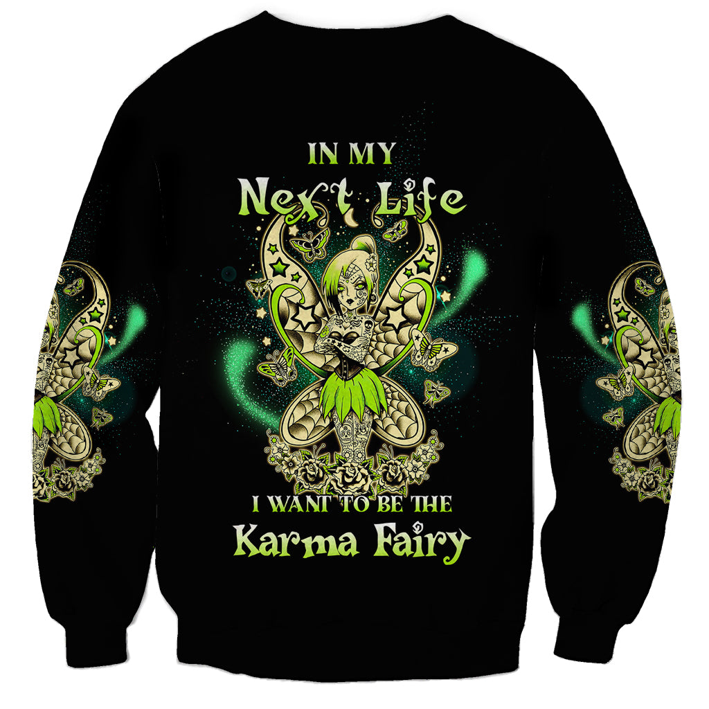 Karma Fairy Skull Sweatshirt - Wonder Print Shop