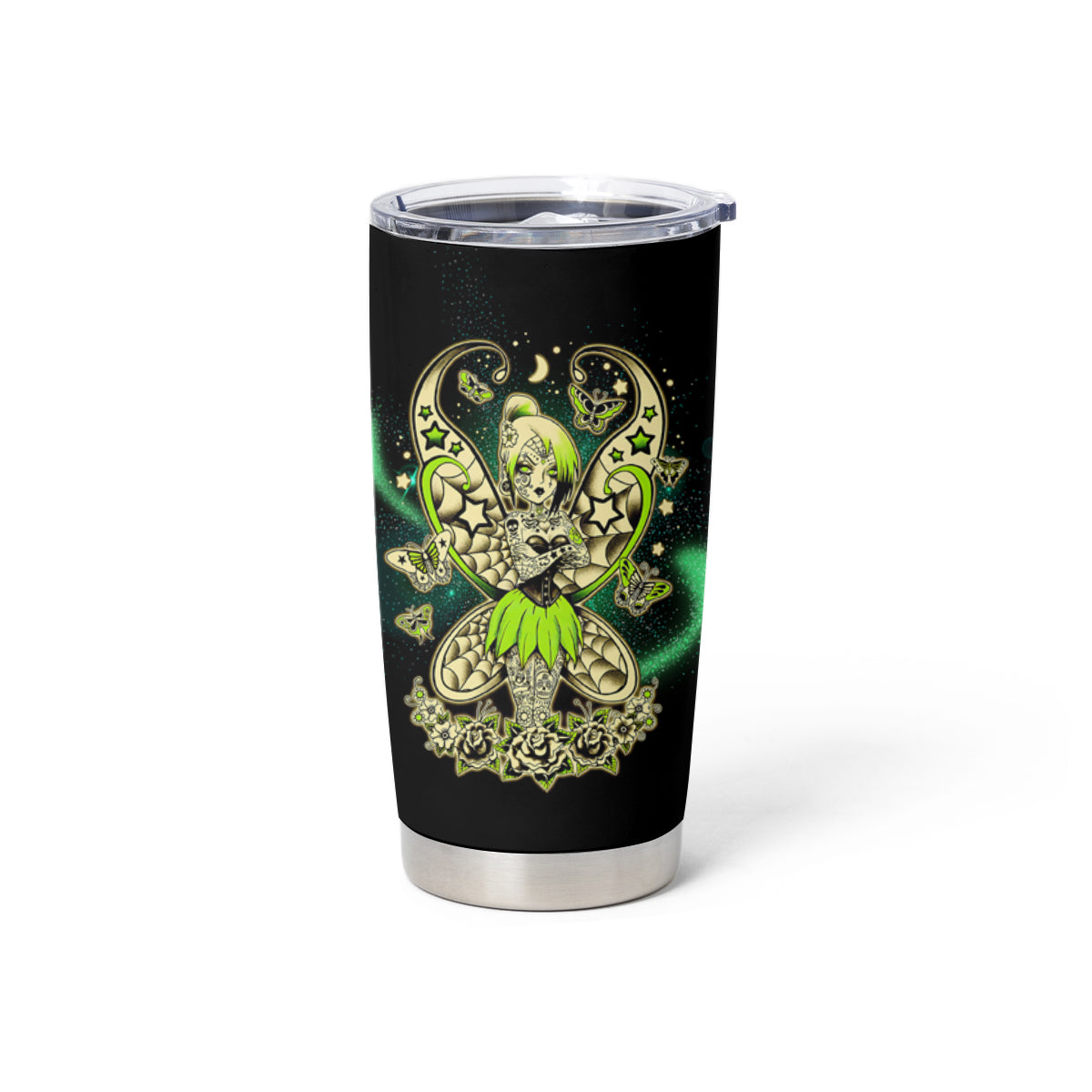 Karma Fairy Skull Tumbler Cup - Wonder Print Shop