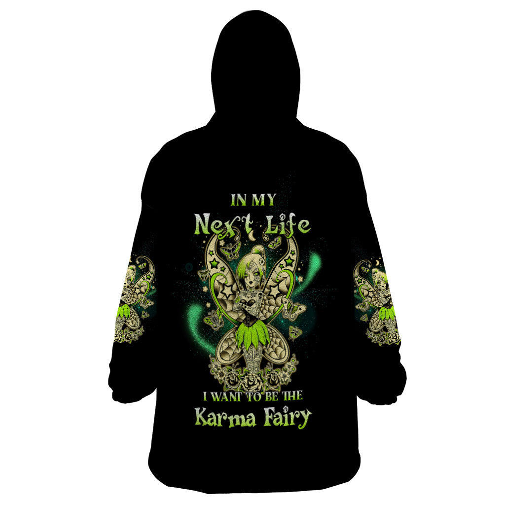 Karma Fairy Skull Wearable Blanket Hoodie - Wonder Print Shop