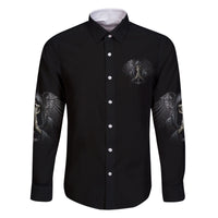 I Hate It When The Voices In My Head Skull Family Matching Off Shoulder Long Sleeve Dress and Hawaiian Shirt - Wonder Print Shop