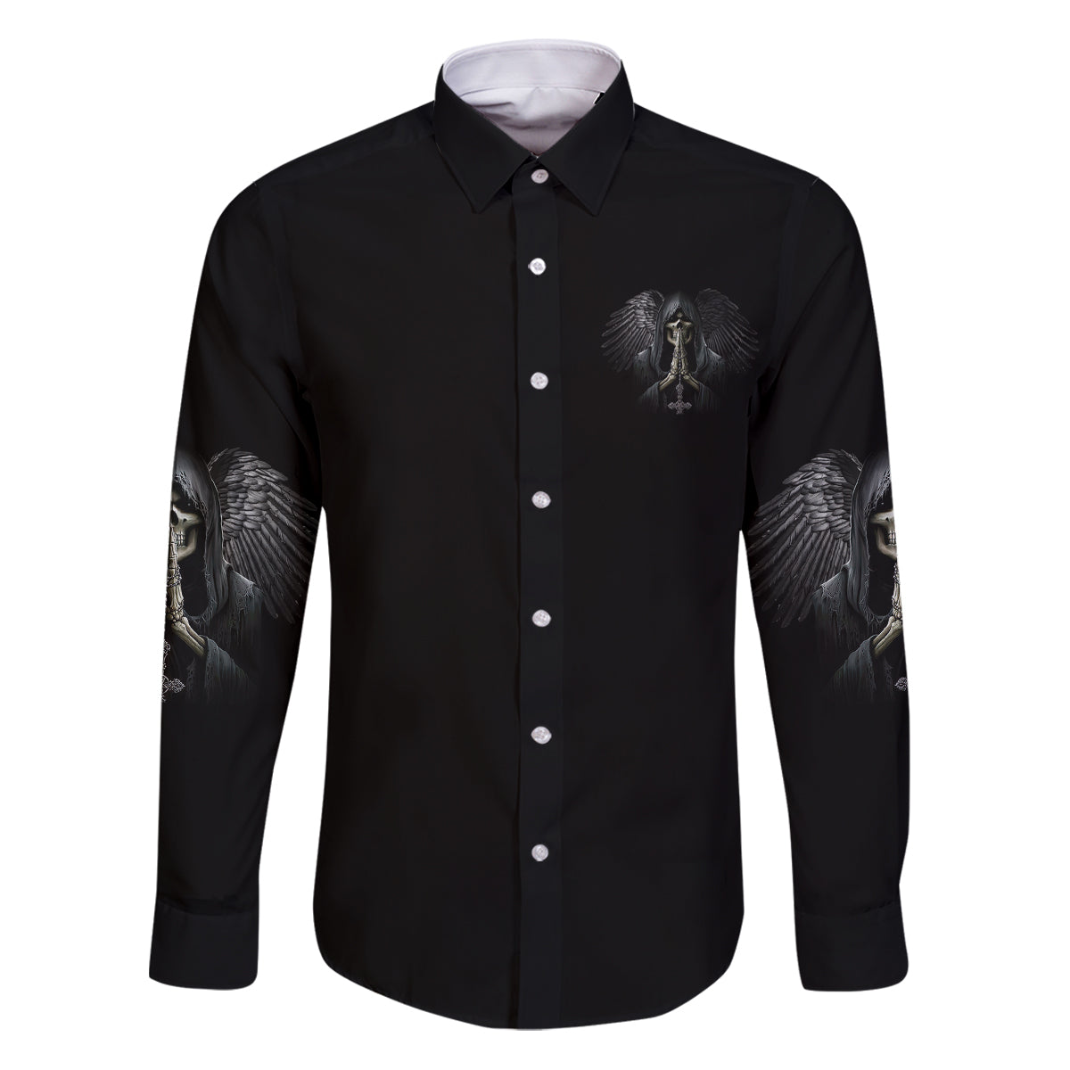 I Hate It When The Voices In My Head Skull Family Matching Puletasi Dress and Hawaiian Shirt - Wonder Print Shop