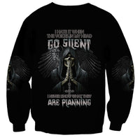 I Hate It When The Voices In My Head Skull Sweatshirt - Wonder Print Shop