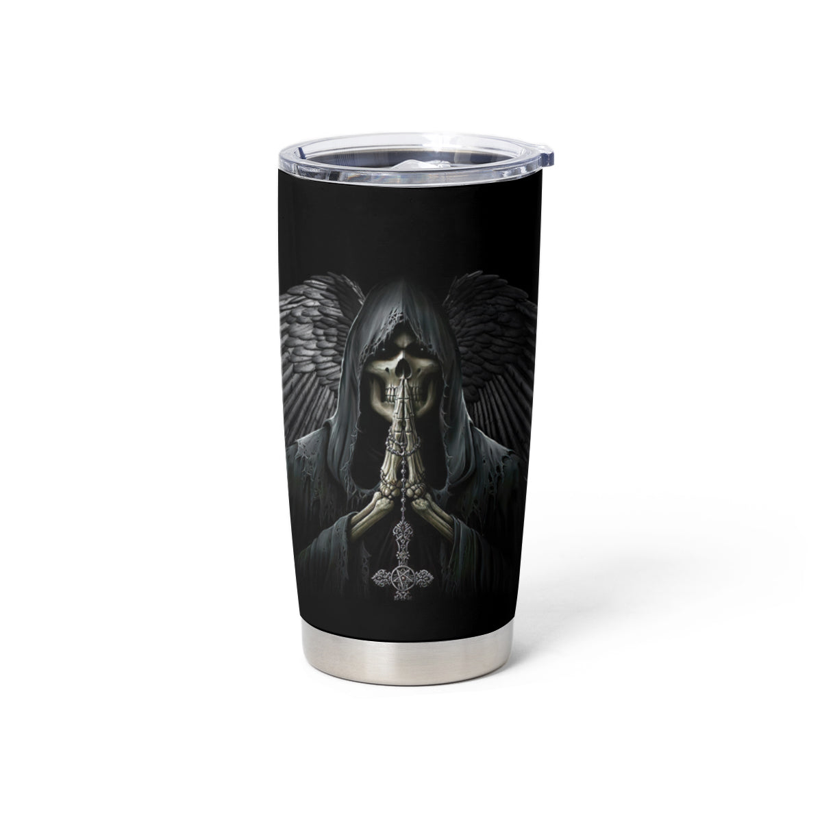 I Hate It When The Voices In My Head Skull Tumbler Cup - Wonder Print Shop