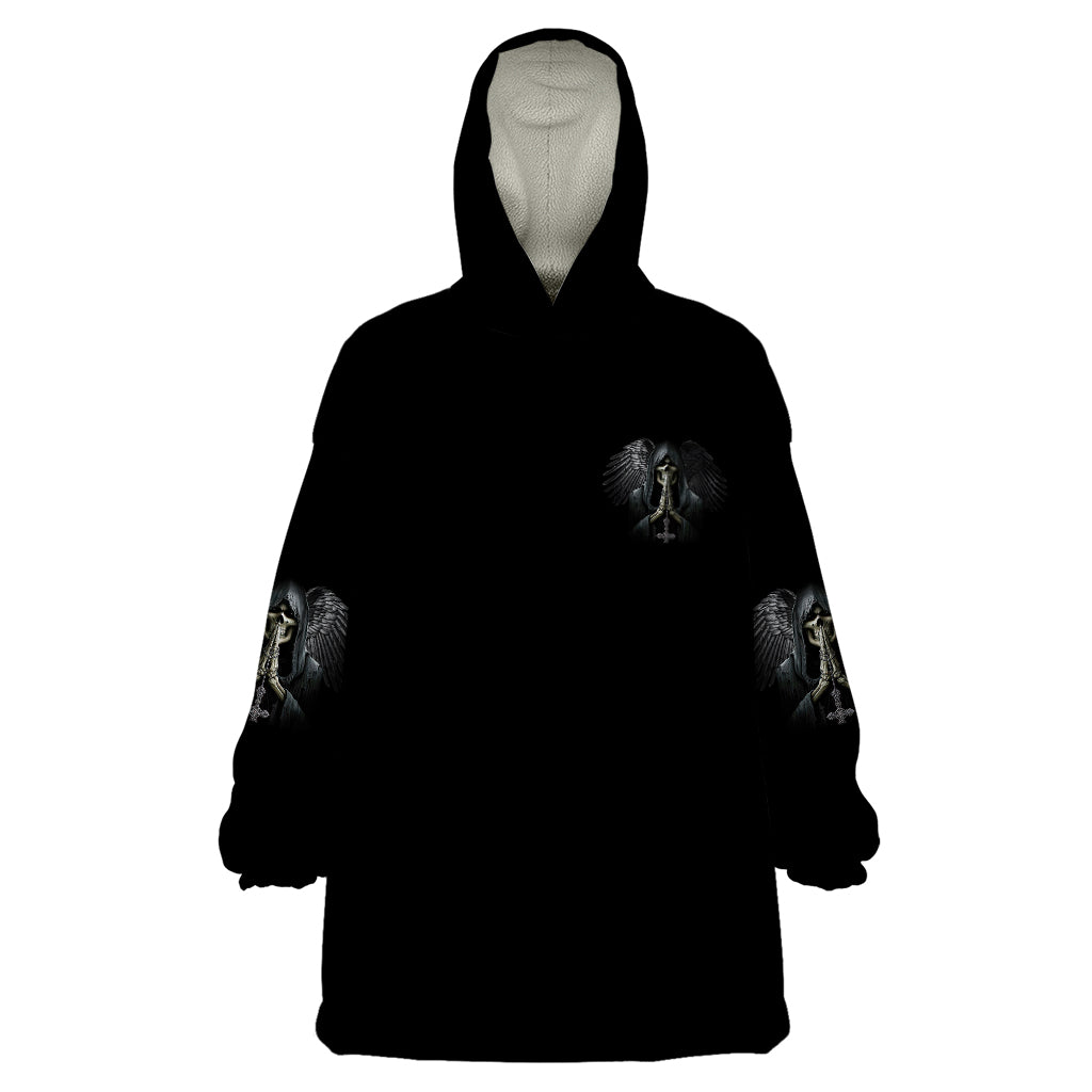 I Hate It When The Voices In My Head Skull Wearable Blanket Hoodie - Wonder Print Shop