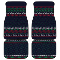 Santa Hole in One Christmas Car Mats with Golf Clubs and Festive Pattern - Wonder Print Shop