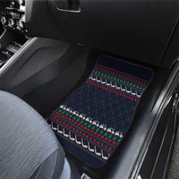 Santa Hole in One Christmas Car Mats with Golf Clubs and Festive Pattern - Wonder Print Shop