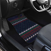 Santa Hole in One Christmas Car Mats with Golf Clubs and Festive Pattern - Wonder Print Shop