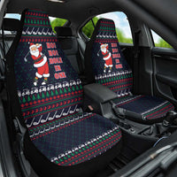 Santa Hole in One Christmas Car Seat Cover with Golf Clubs and Festive Pattern - Wonder Print Shop