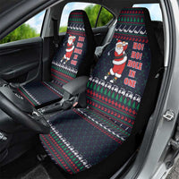 Santa Hole in One Christmas Car Seat Cover with Golf Clubs and Festive Pattern - Wonder Print Shop