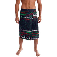 Santa Hole in One Christmas Lavalava with Golf Clubs and Festive Pattern - Wonder Print Shop