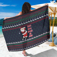 Santa Hole in One Christmas Sarong with Golf Clubs and Festive Pattern - Wonder Print Shop