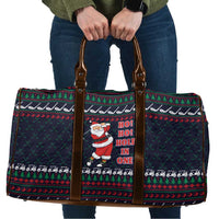 Santa Hole in One Christmas Travel Bag with Golf Clubs and Festive Pattern - Wonder Print Shop