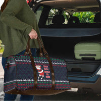 Santa Hole in One Christmas Travel Bag with Golf Clubs and Festive Pattern - Wonder Print Shop
