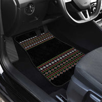 White and Red Christmas Wine Car Mats with Festive Pattern and Holiday Cheer - Wonder Print Shop